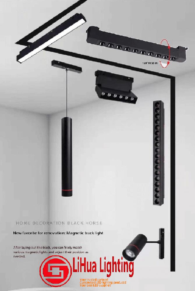 Magnetic lighting, downlights, spotlights, grille lights, chandeliers, low-voltage and safe, easy and quick installation and maintenance! The first choice for home and commercial lighting!