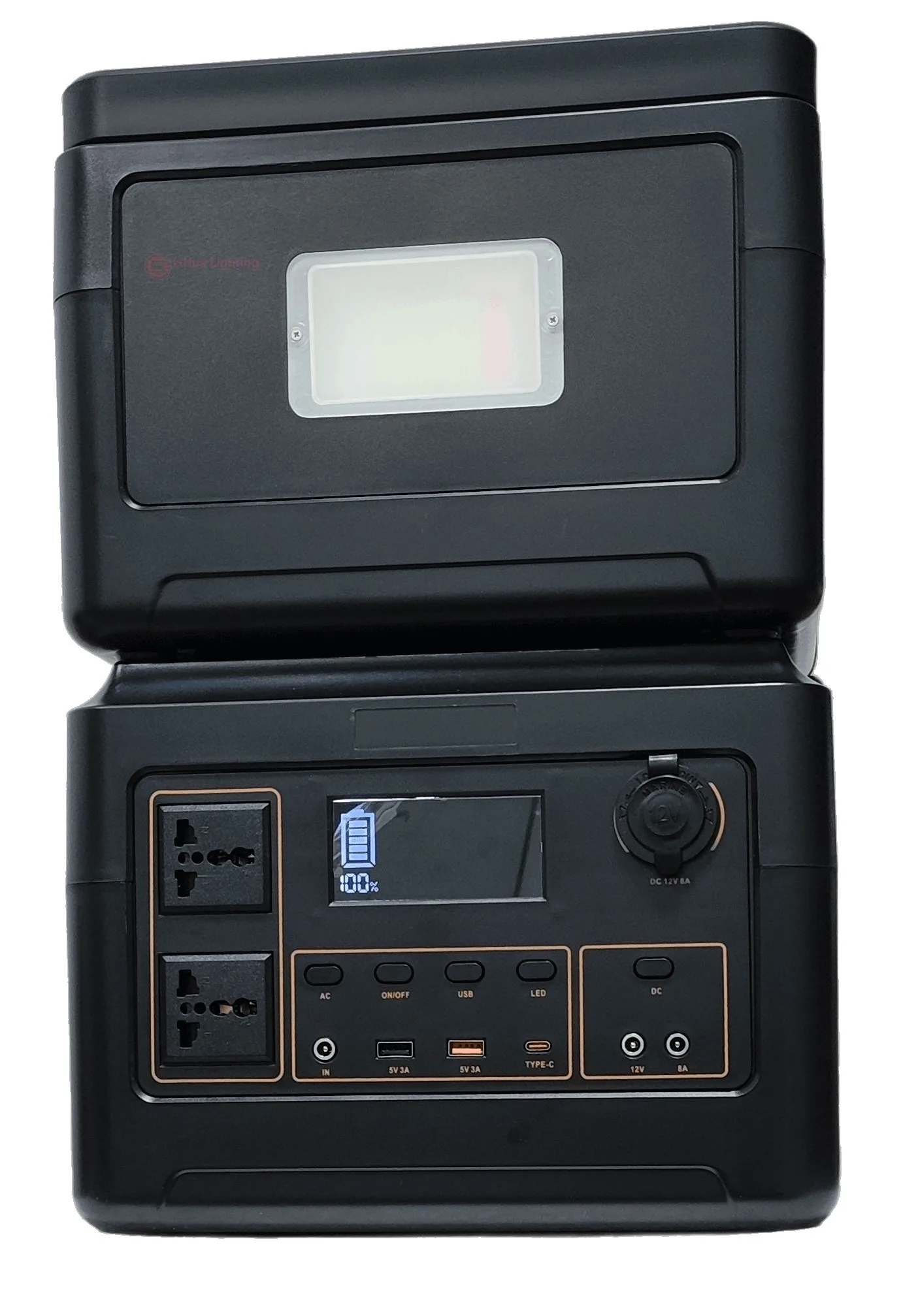 LH-PPS-LT Portable Power Station with Flip-up LED Lamp – LiHua Lighting