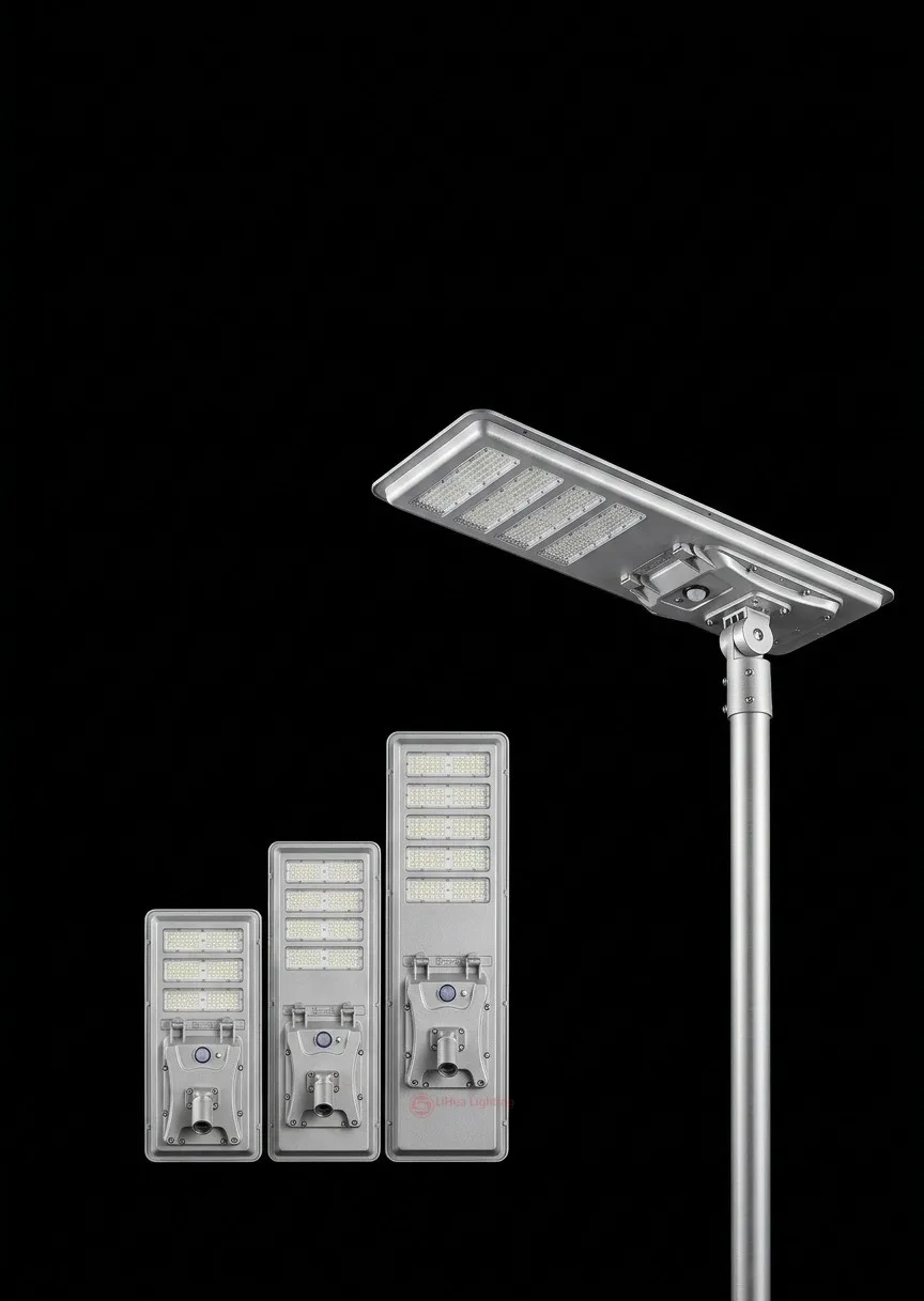LH-ASL black all-in-one solar street light