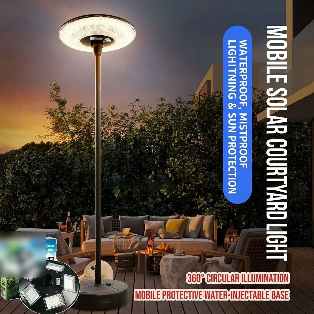 LH-MSC mobile solar courtyard lights, 360° illumination – LiHua Lighting