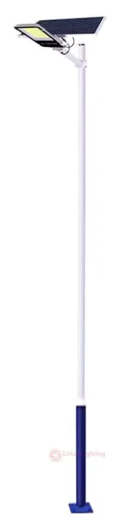 Detachable pole with solar street light