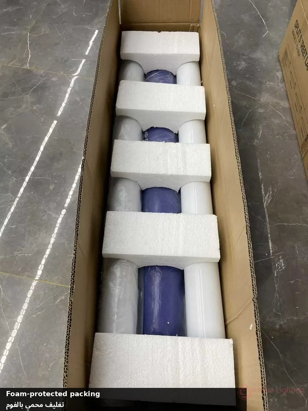 Foam-protected packing