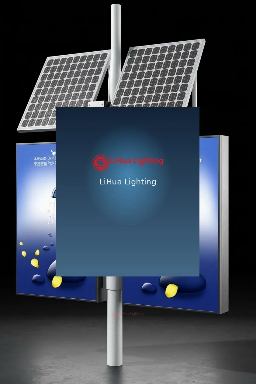 LH-POLE Panneaux solaires doubles avec écran LED – LiHua Lighting