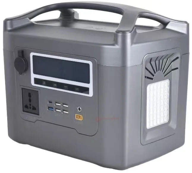 LH-PPS-GL portable power station with light, side LED panel – LiHua Lighting