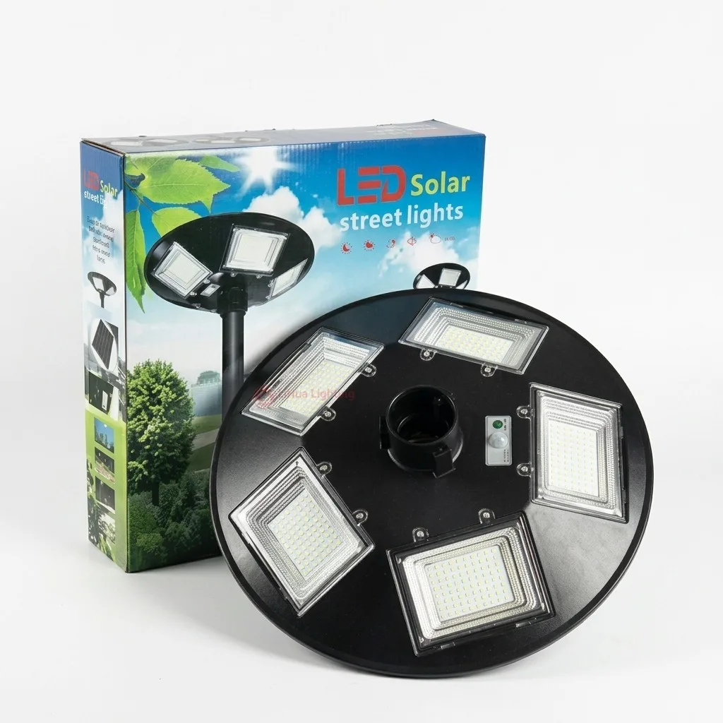 LH-UFO round UFO-style solar street / garden light