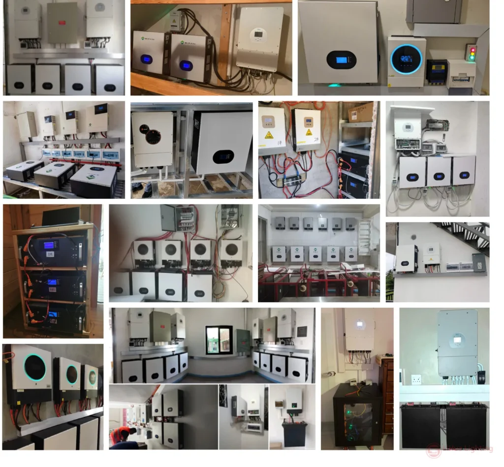 LiHua LiFePO4 batteries installed with hybrid and off-grid inverters