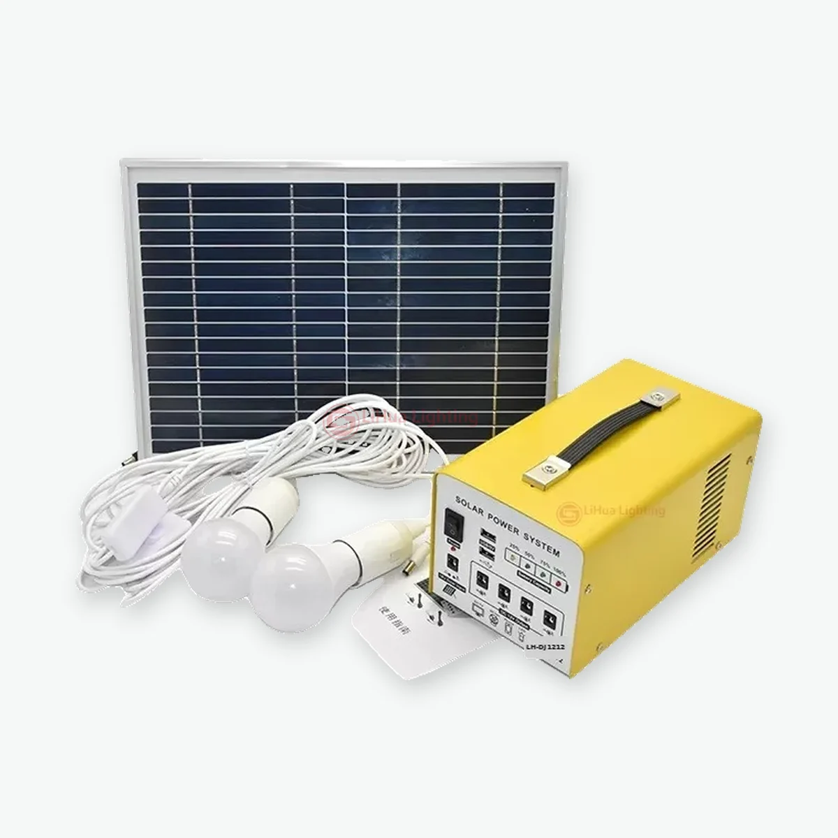 LH-DJ1212 Solar Home Lighting Kit – LiHua Lighting