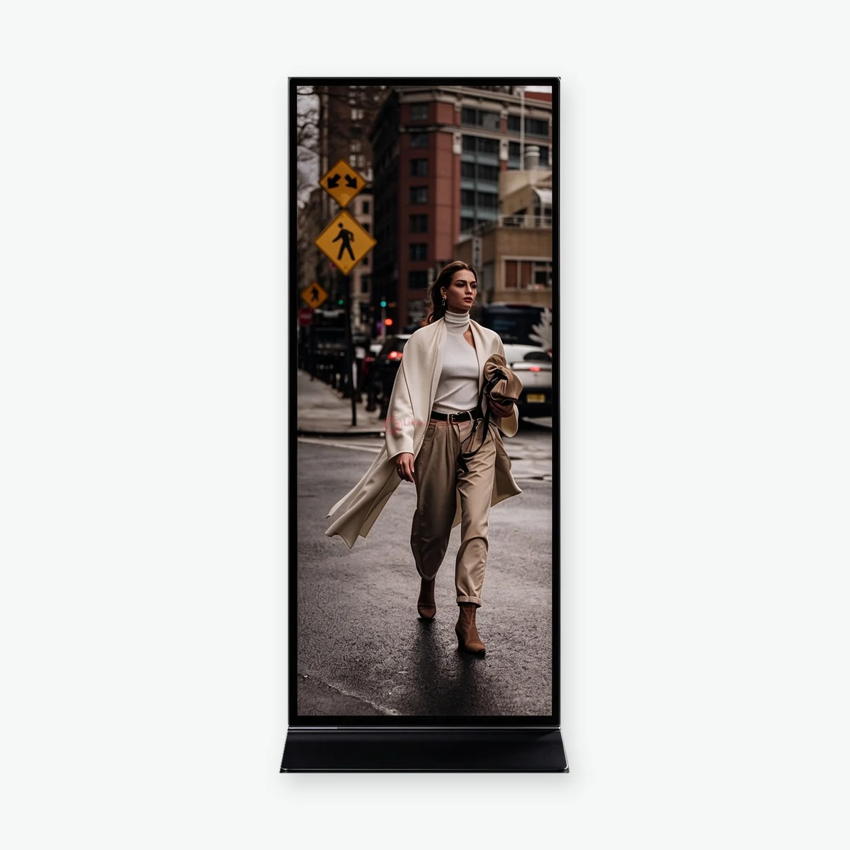 LH-POSTER-F Floor-standing Ultra-thin LED Poster Screen – LiHua Lighting