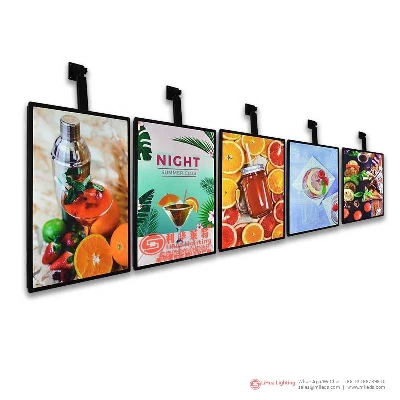 Écrans LED poster suspendus LH-POSTER-H, affichage LED en vitrine – LiHua Lighting