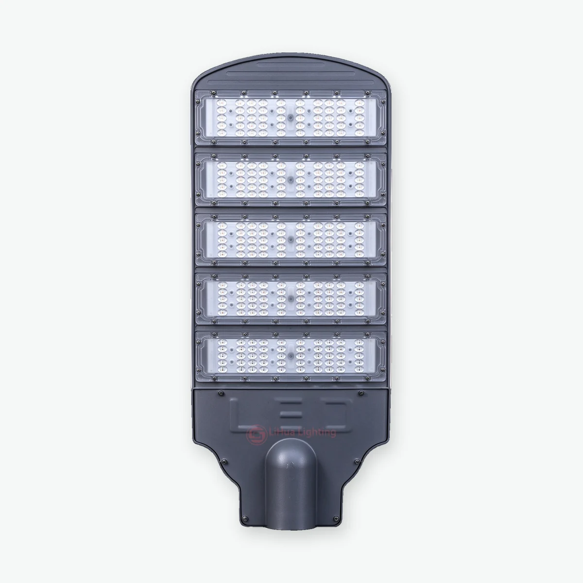 LH-RL205 5-module LED street light, front view – LiHua Lighting