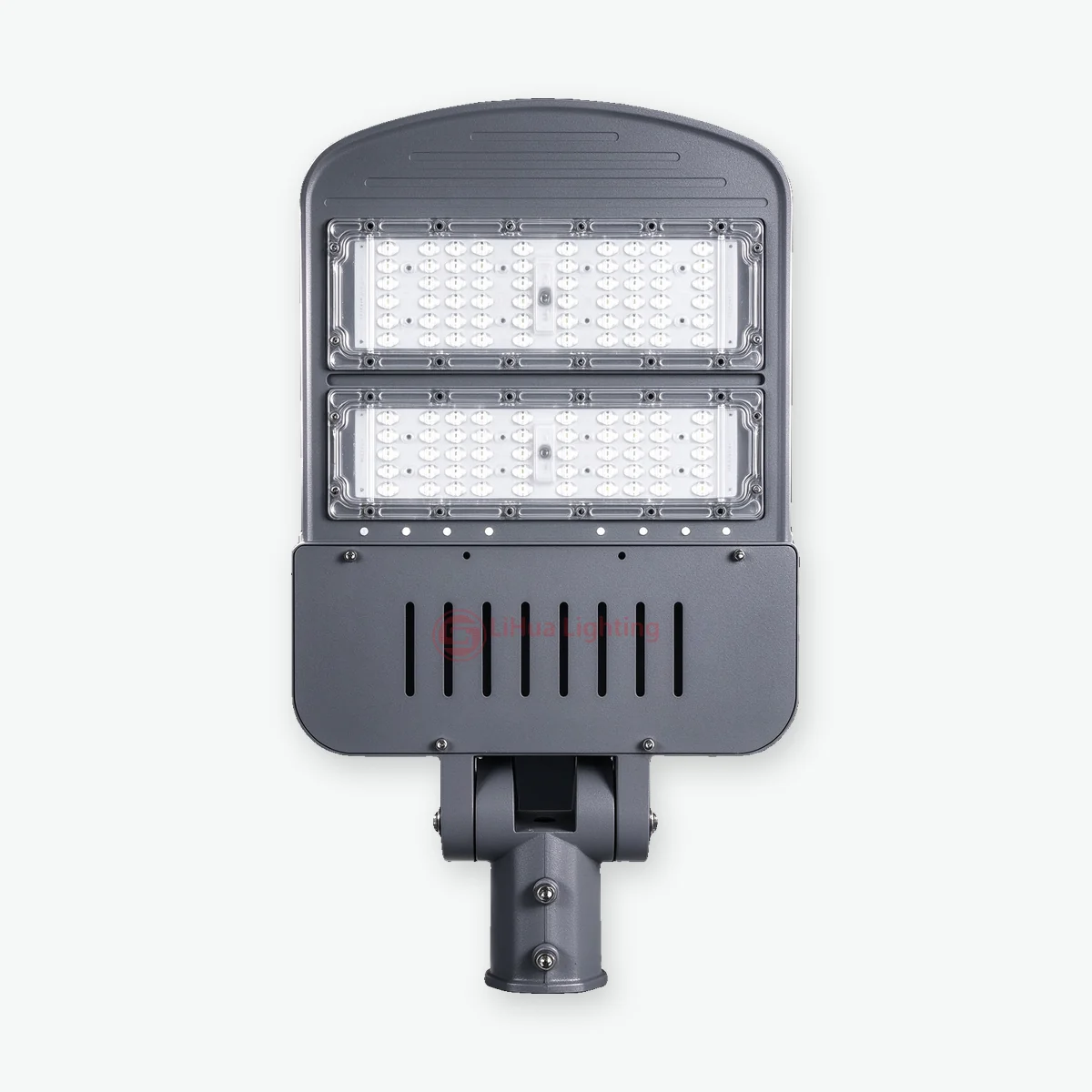 LH-RL302 2-module LED street light with vent cover and tilt bracket – LiHua Lighting
