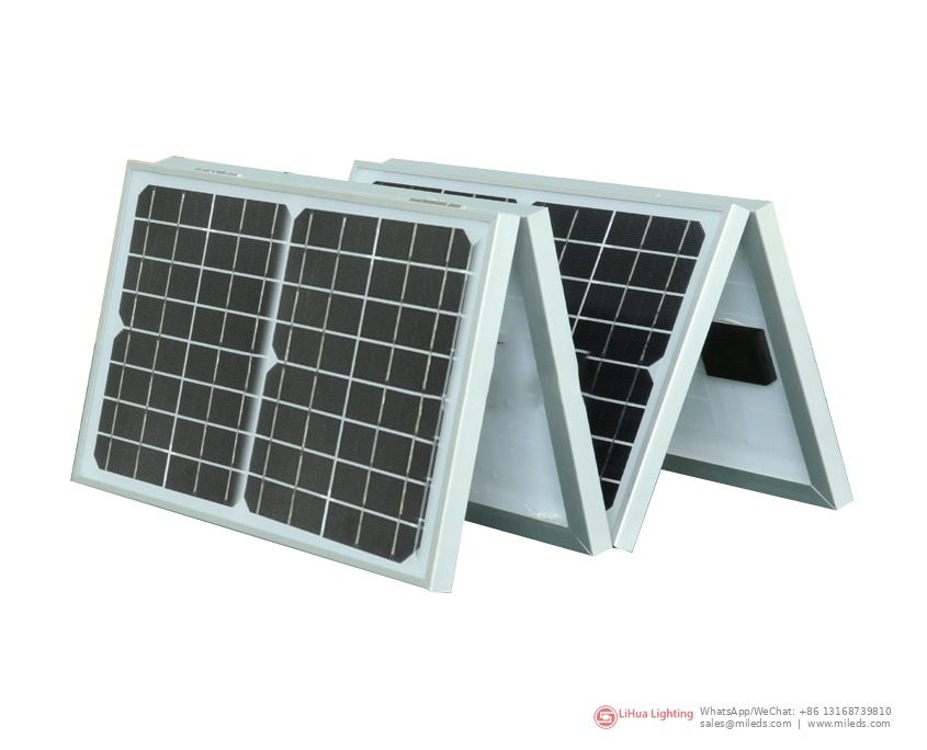 LH-SP-AL rigid foldable solar panel with aluminum frame – LiHua Lighting