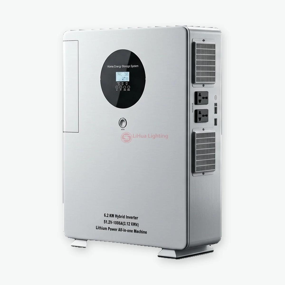 LH-YG5-6.2KW Wall-mounted All-in-One ESS 6.2kW Inverter + 5.12kWh LiFePO4 Battery – LiHua Lighting